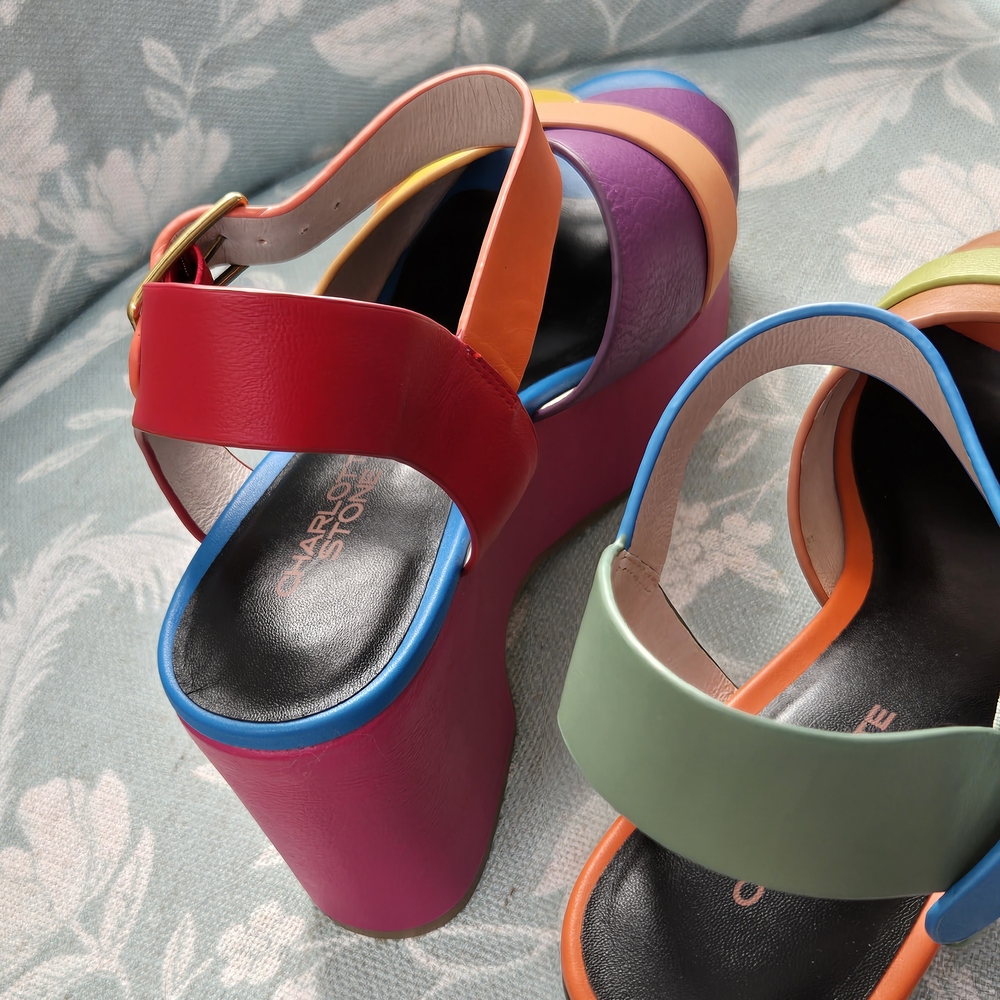 Charlotte Stone Raf platform sandals in the Solimar colorway - Picture 3 of 5